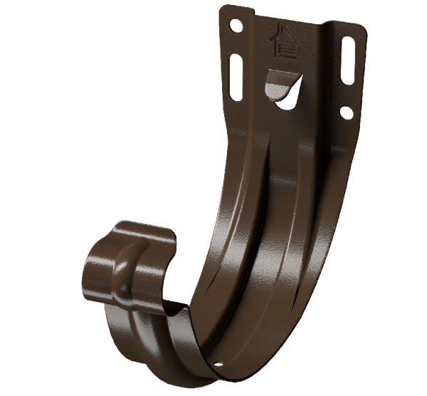 Карнизный кронштейн (штампованный) D125 Döcke STAL PREMIUM Каштан, (RAL 8017) купить в Каменск-Шахтинском