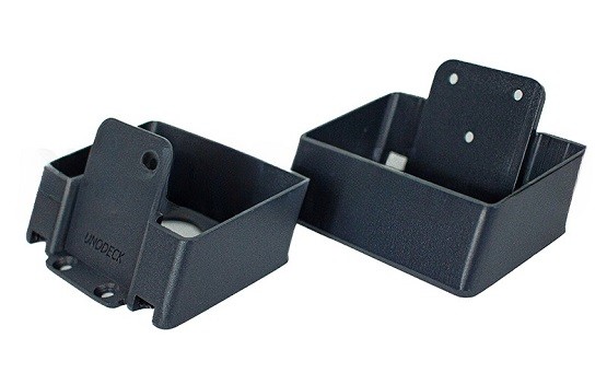 Крепления перил наклонное из алюминия GardenParkett Графит купить в Каменск-Шахтинском