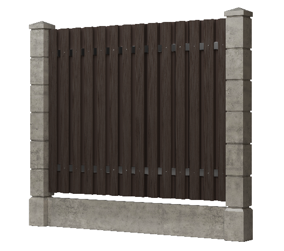 Заборная доска GRINDERDECO, ДПК, тиснение "дуб" Венге купить в Каменск-Шахтинском