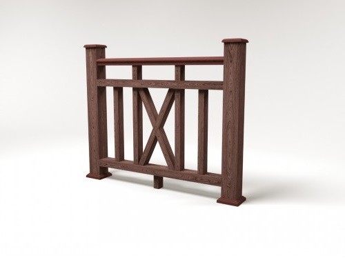 Ограждение из ДПК FG6 шоколад купить в Каменск-Шахтинском