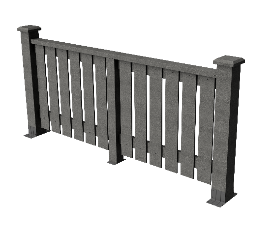 Ограждения декоративное ДПК GRINDERDECO  Вилидж серый базальт купить в Каменск-Шахтинском