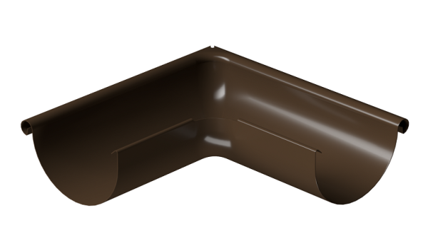 Угол внешний 90° D125 Döcke STAL PREMIUM Каштан, (RAL 8017) купить в Каменск-Шахтинском
