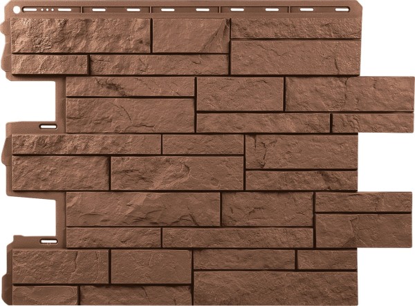 Фасадная панель Альта-Профиль Шотландия Терракотовый купить в Каменск-Шахтинском