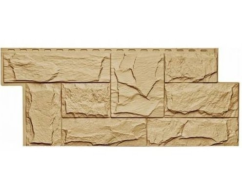 Фасадная панель T-Сайдинг-Гранит Леон Бежевый купить в Каменск-Шахтинском