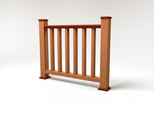 Ограждение из ДПК FG5 терракот купить в Каменск-Шахтинском