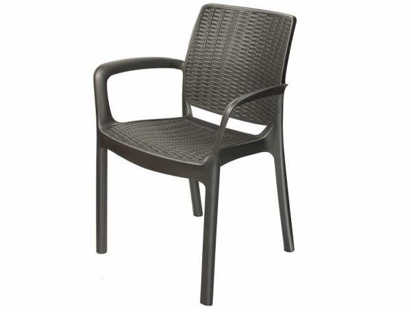 Стул с подлокотниками JERSEY Коричневый купить в Каменск-Шахтинском
