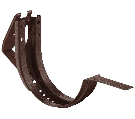 Водосток Aquasistem, Система 150/100 - Крюк крепления желоба короткий регулируемый RAL 8017 Коричневый matt купить в Каменск-Шахтинском