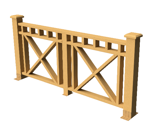 Ограждения декоративное ДПК GRINDERDECO Виктория песчаник купить в Каменск-Шахтинском