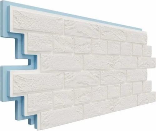 Термосайдинг Доломит Венецианский Кирпич 40 мм Белоснежный купить в Каменск-Шахтинском