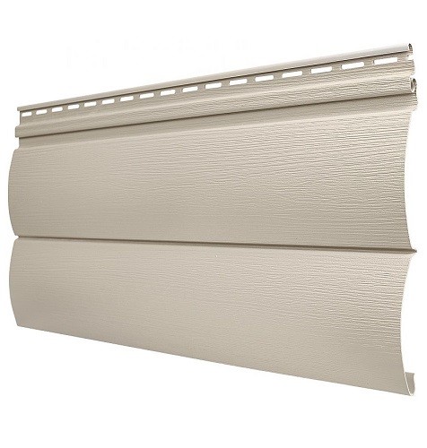 Виниловый сайдинг Tecos - Оцилиндрованный брус двойной (под бревно), Бежевый купить в Каменск-Шахтинском