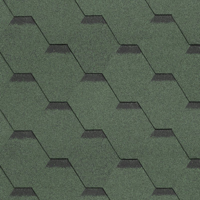 Гибкая черепица Shinglas, серия Ультра, коллекция Самба – Малахит