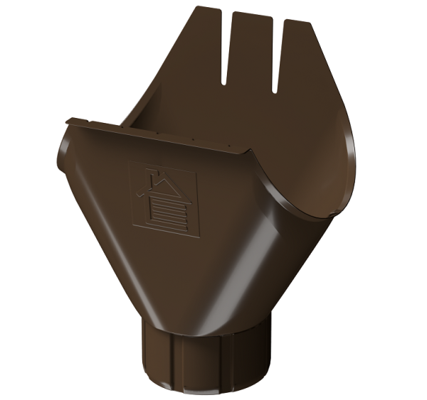Воронка желоба D125 Döcke STAL PREMIUM Каштан, (RAL 8017) купить в Каменск-Шахтинском