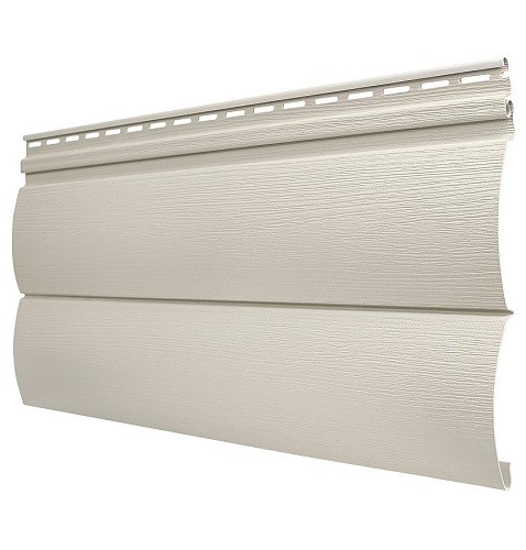 Виниловый сайдинг Tecos - Оцилиндрованный брус двойной (под бревно), Слоновая кость купить в Каменск-Шахтинском