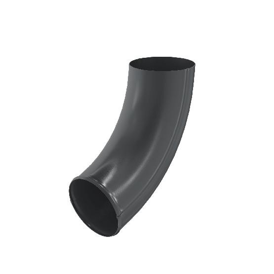 Водосток Aquasistem, система 125x90 - Отвод трубы RAL 7024 Тёмно-серый купить в Каменск-Шахтинском