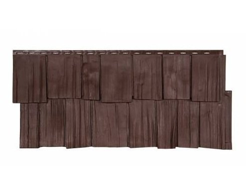 Фасадная панель T-Сайдинг-Щепа дуб ЭКО-1 Коричневый купить в Каменск-Шахтинском