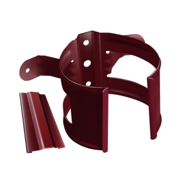 Водосток Grand Line 125x90 – Кронштейн трубы на дерево RAL 3005 купить в Каменск-Шахтинском