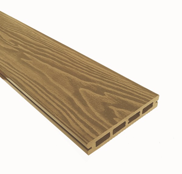 Террасная доска из ДПК Terrapol Смарт 3D Пустотелая с пазом Дуб Севилья купить в Каменск-Шахтинском