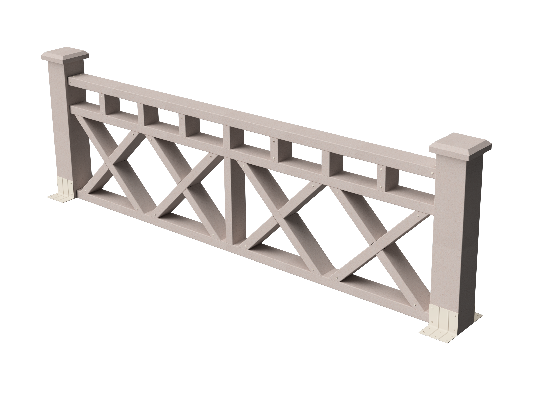 Ограждения декоративное ДПК GRINDERDECO Бэйли выбеленый дуб купить в Каменск-Шахтинском