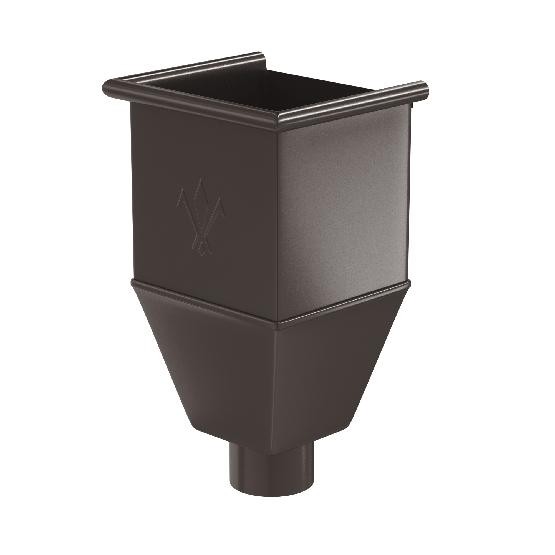 Водосток Aquasistem, система 150/100 - Воронка_водосборная удлиненая RR 32 Тёмно-Коричневый купить в Каменск-Шахтинском