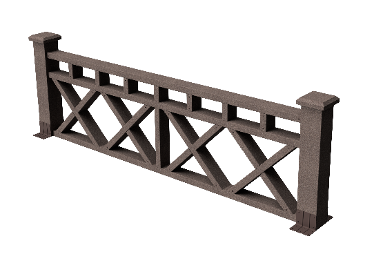 Ограждения декоративное ДПК GRINDERDECO Бэйли венге купить в Каменск-Шахтинском