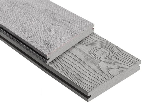 Террасная доска ДПК Outdoor 3D полнотелая STORM/OCEAN GREY серая микс купить в Каменск-Шахтинском