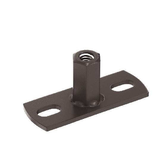 Водосток Aquasistem, система 150/100 - Держатель для хомута под метиз RR 32 Тёмно-Коричневый купить в Каменск-Шахтинском