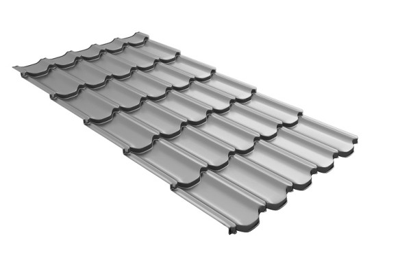 Металлочерепица квинта плюс с 3D резом 0,45 PE RAL 7004 сигнальный серый купить в Каменск-Шахтинском