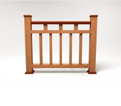 Ограждение из ДПК FG1 терракот купить в Каменск-Шахтинском