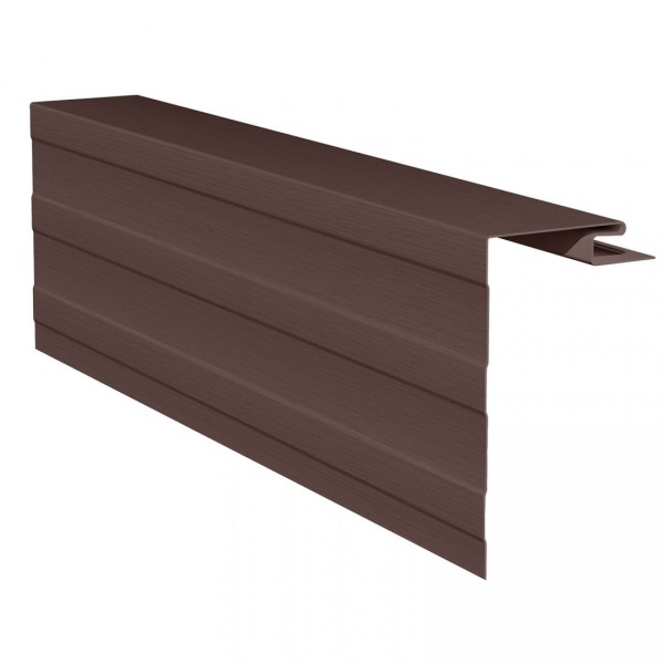 Приоконная планка (околооконный профиль) для сайдинга, коричневый купить в Каменск-Шахтинском
