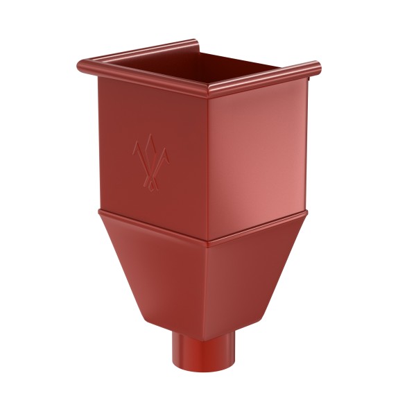 Водосток Aquasistem, система 125x90 - Воронка_водосборная удлиненая RR 29 Бургундский купить в Каменск-Шахтинском