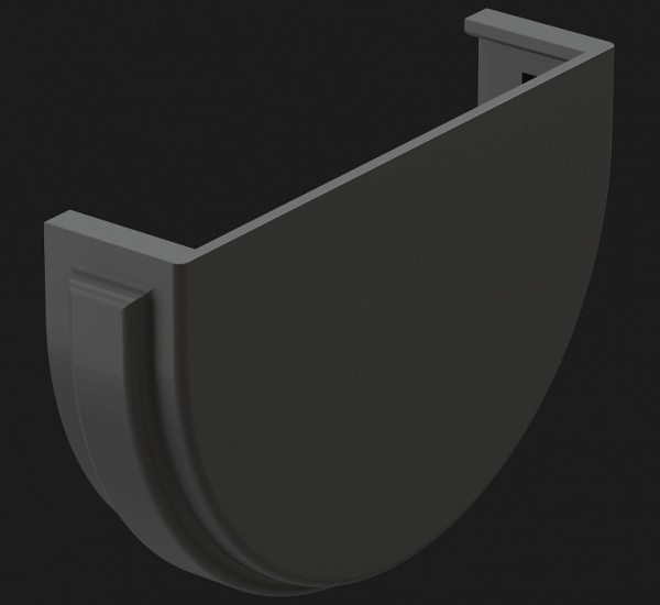 Заглушка желоба Docke Premium ПВХ - Графит купить в Каменск-Шахтинском