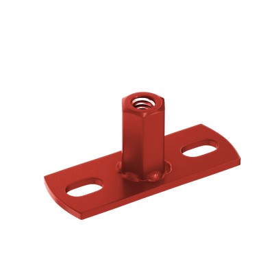 Водосток Aquasistem, система 125x90 - Держатель для хомута под метиз RR 29 Бургундский