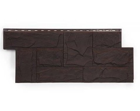 Фасадная панель T-Сайдинг-Гранит Леон ЭКО-2 Венге купить в Каменск-Шахтинском