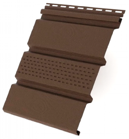 Софит с центральной перфорацией, коричневый купить в Каменск-Шахтинском