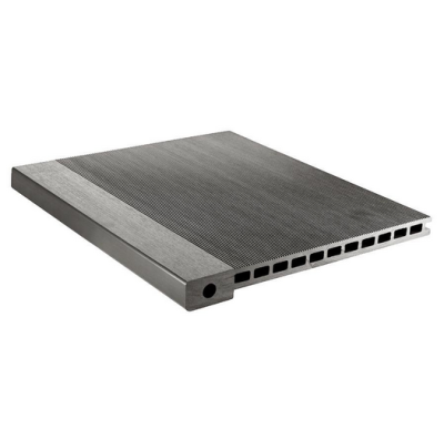 Ступень из ДПК CM Stair эбонит (серый) 