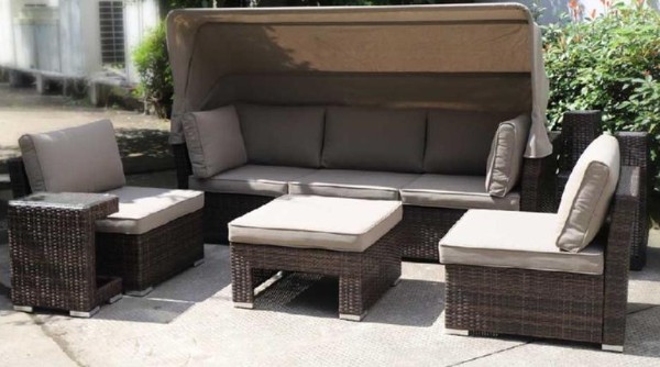 Диван-Трансформер AFINA плетеный из иск. ротанга AFM-320B Brown купить в Каменск-Шахтинском