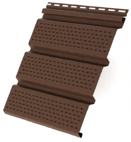 Софит полностью перфорированный, коричневый купить в Каменск-Шахтинском