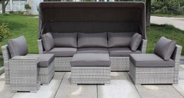 Диван-Трансформер AFINA плетеный из иск. ротанга AFM-320G Grey купить в Каменск-Шахтинском