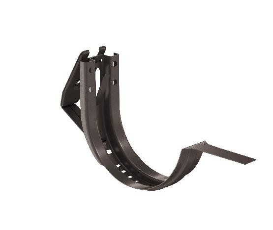 Водосток Aquasistem, система 150/100 - Крюк крепления желоба короткий регулируемый RR 32 Тёмно-Коричневый купить в Каменск-Шахтинском