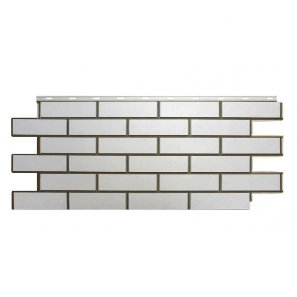 Фасадная панель Nordside, Гладкий Кирпич, Белый купить в Каменск-Шахтинском