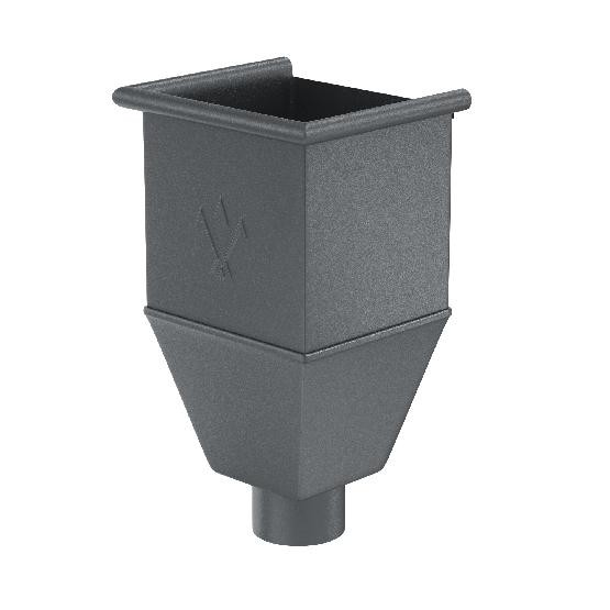 Водосток Aquasistem, Система 125/90 - Воронка_водосборная удлиненая RR 23 Маренго matt купить в Каменск-Шахтинском