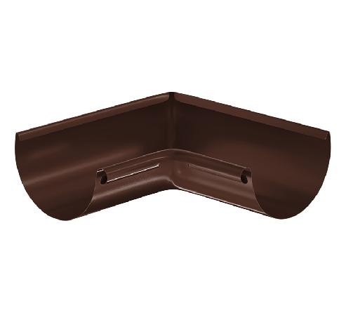Водосток Aquasistem, система 125x90 - Угол желоба, внутренний 90° RAL 8017 Коричневый купить в Каменск-Шахтинском