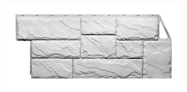 Фасайдинг Серия «Камень крупный»   Мелованный белый купить в Каменск-Шахтинском