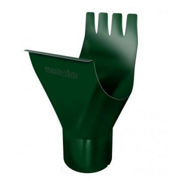 Водосток Grand Line 125x90 – Воронка желоба RAL 6005 купить в Каменск-Шахтинском