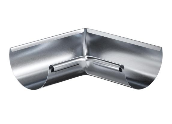 Водосток Aquasistem, Система 150/100 - Угол желоба внутренний оцинковка 90° купить в Каменск-Шахтинском