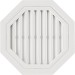 Восьмиугольная фронтонная вентиляционная решётка, Белая купить в Каменск-Шахтинском