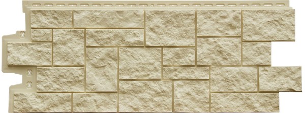 Фасадная панель Grand Line Дикий камень Стандарт бежевый купить в Каменск-Шахтинском