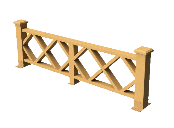 Ограждения декоративное ДПК GRINDERDECO Миллениум песчаник купить в Каменск-Шахтинском