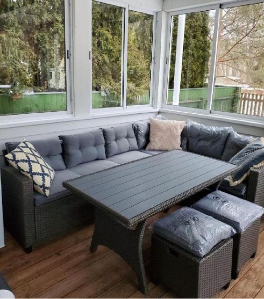 Комплект мебели AFINA плетеной из иск. ротанга AFM-307G-Grey купить в Каменск-Шахтинском