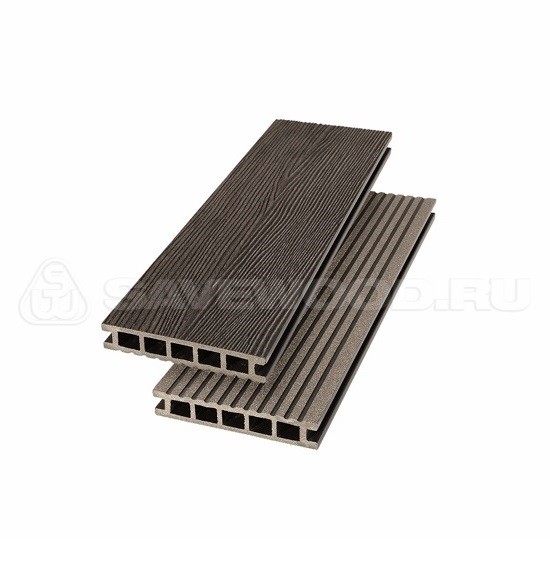 Террасная доска из ДПК SW Ornus радиальный распил темно-коричневый купить в Каменск-Шахтинском